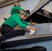 USS George H.W. Bush (CVN 77) Sailor Performs Maintenance