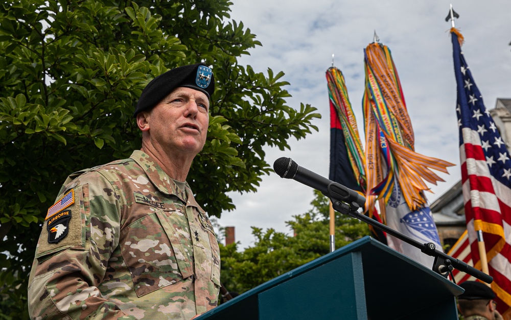 101st Airborne WWII Ceremony