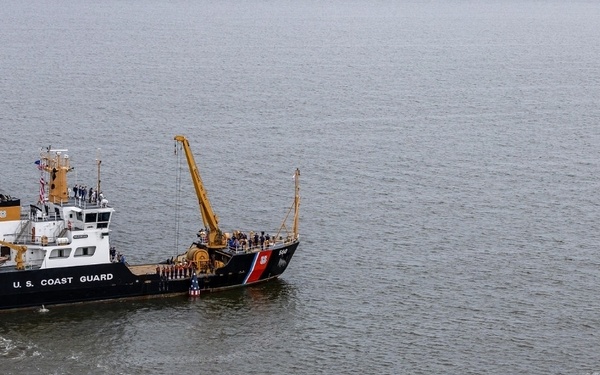 Coast Guard sets historic Francis Scott Key Memorial Buoy in Patapsco River
