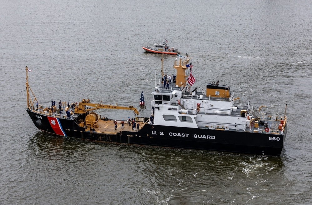 Coast Guard sets historic Francis Scott Key Memorial Buoy in Patapsco River