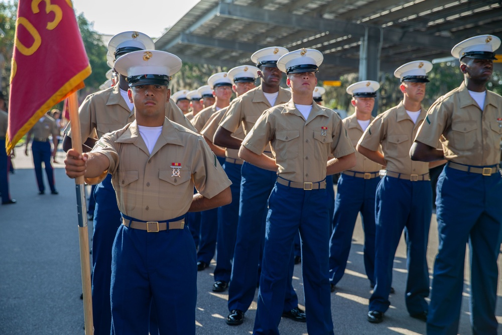 Hollywood native graduates as platoon honor graduate from Marine Corps Recruit Depot Parris Island