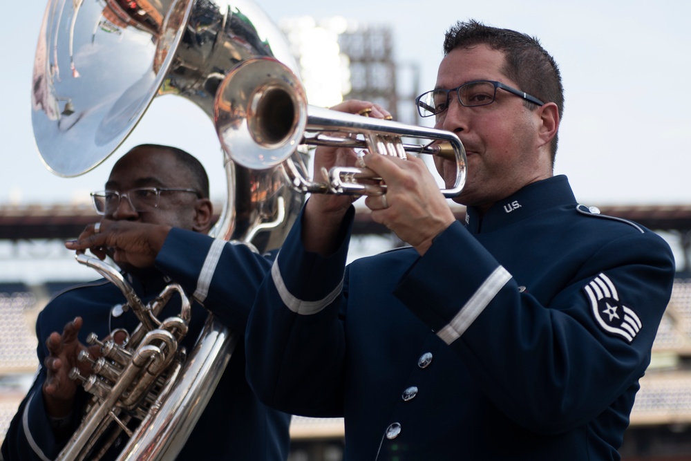 ANG Band of the Northeast plays at Phillies game