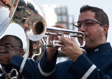 ANG Band of the Northeast plays at Phillies game