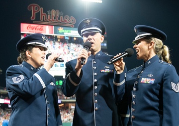 ANG Band of the Northeast plays at Phillies game