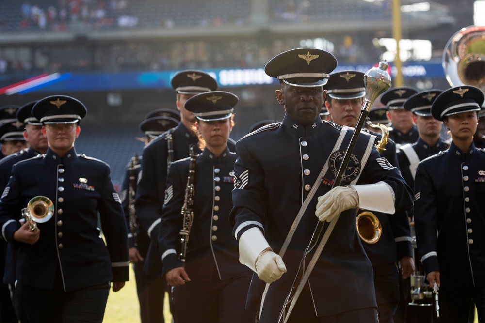 ANG Band of the Northeast plays at Phillies game