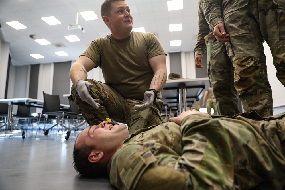 1st Infantry Division Soldiers perform hands-on CLS Training