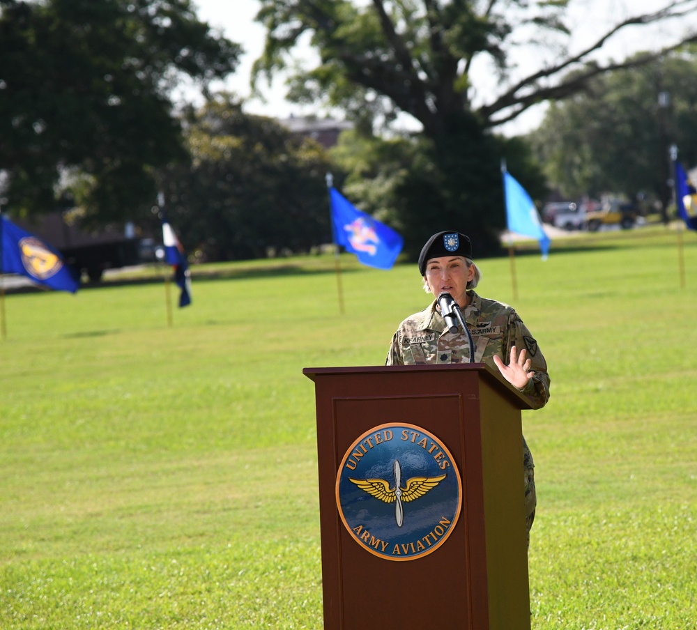 Lt. Col. April Kearney Addresses Troops