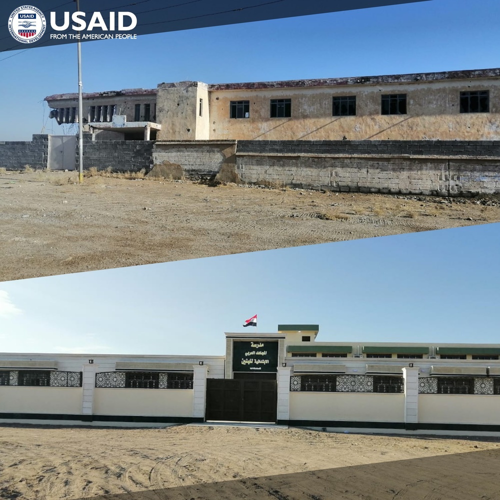 Al Mujahid Al Arabi primary school in Anbar has been fully rehabilitated!