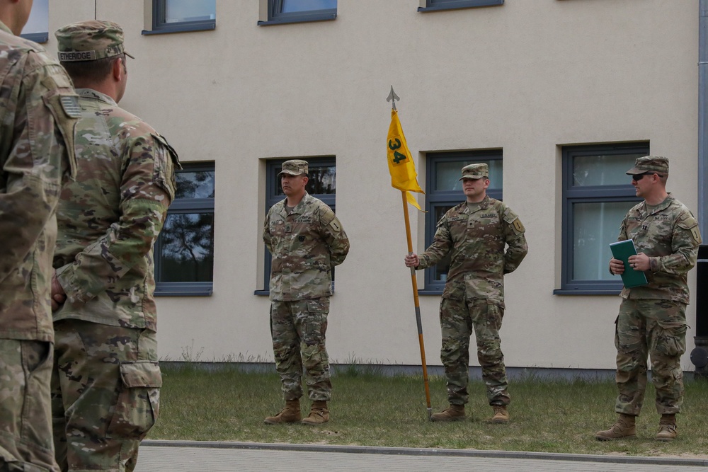 U.S. Soldier promotes to the rank of 1st Sgt. at Poland