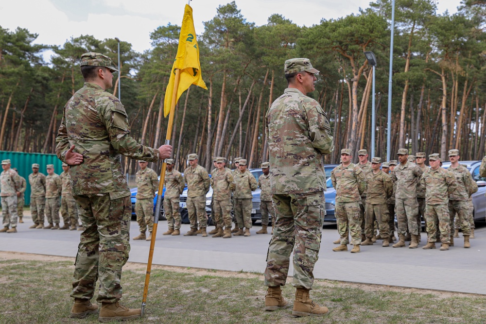 U.S. Soldier promotes to the rank of 1st Sgt. at Poland