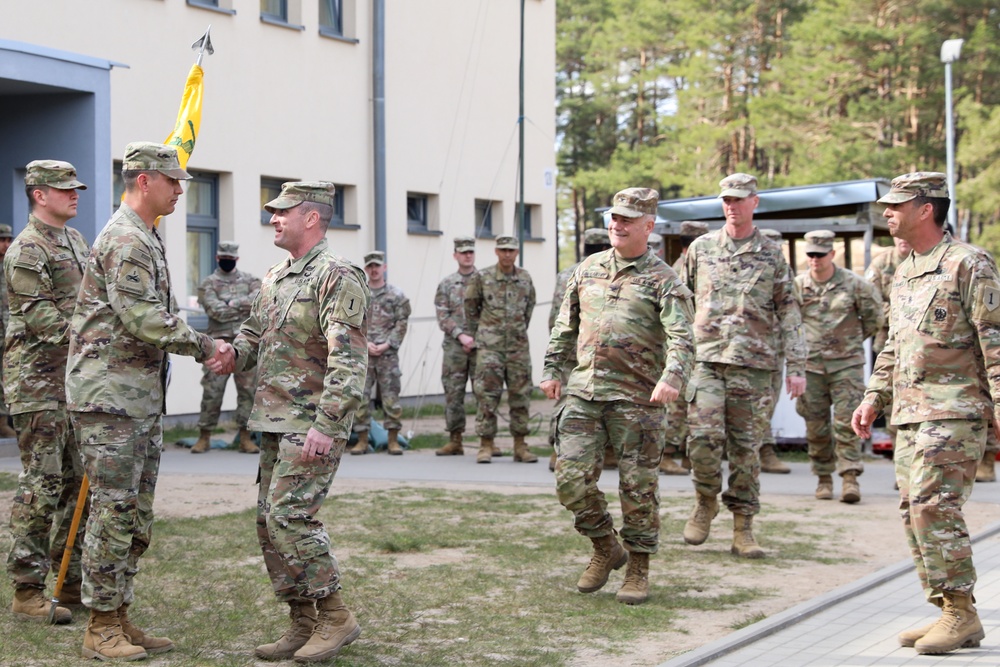 U.S. Soldier promotes to the rank of 1st Sgt. at Poland