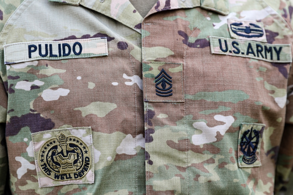 U.S. Soldier promotes to the rank of 1st Sgt. at Poland