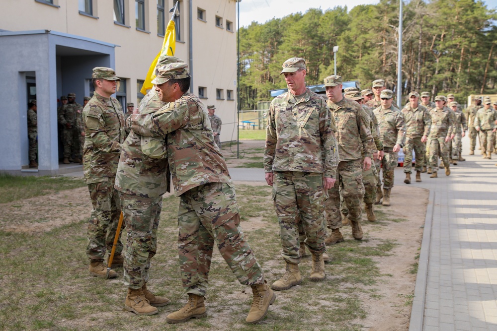 U.S. Soldier promotes to the rank of 1st Sgt. at Poland