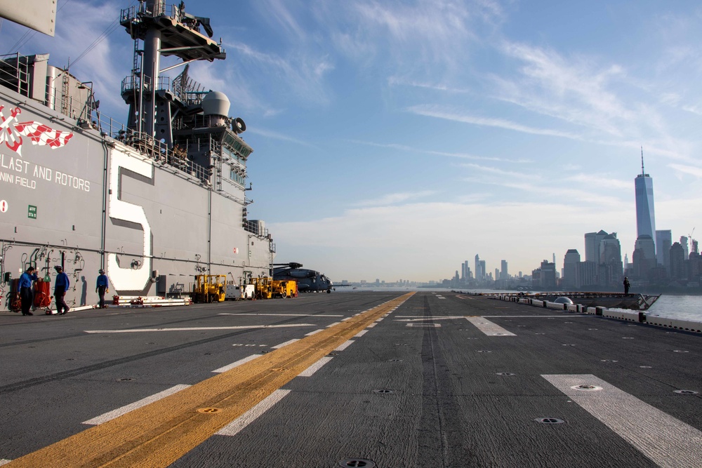 Bataan Departs Fleet Week New York