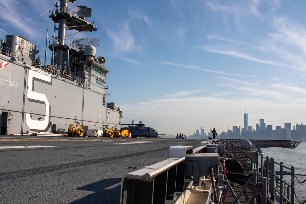 Bataan Departs Fleet Week New York