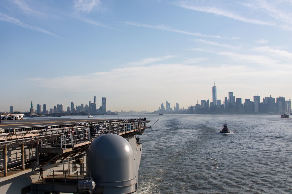 Bataan Departs Fleet Week New York