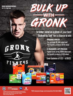 Get Pumped Up! Shoppers Can Win More Than $2,500 in ‘Bulk Up With Gronk’ Photo Contest