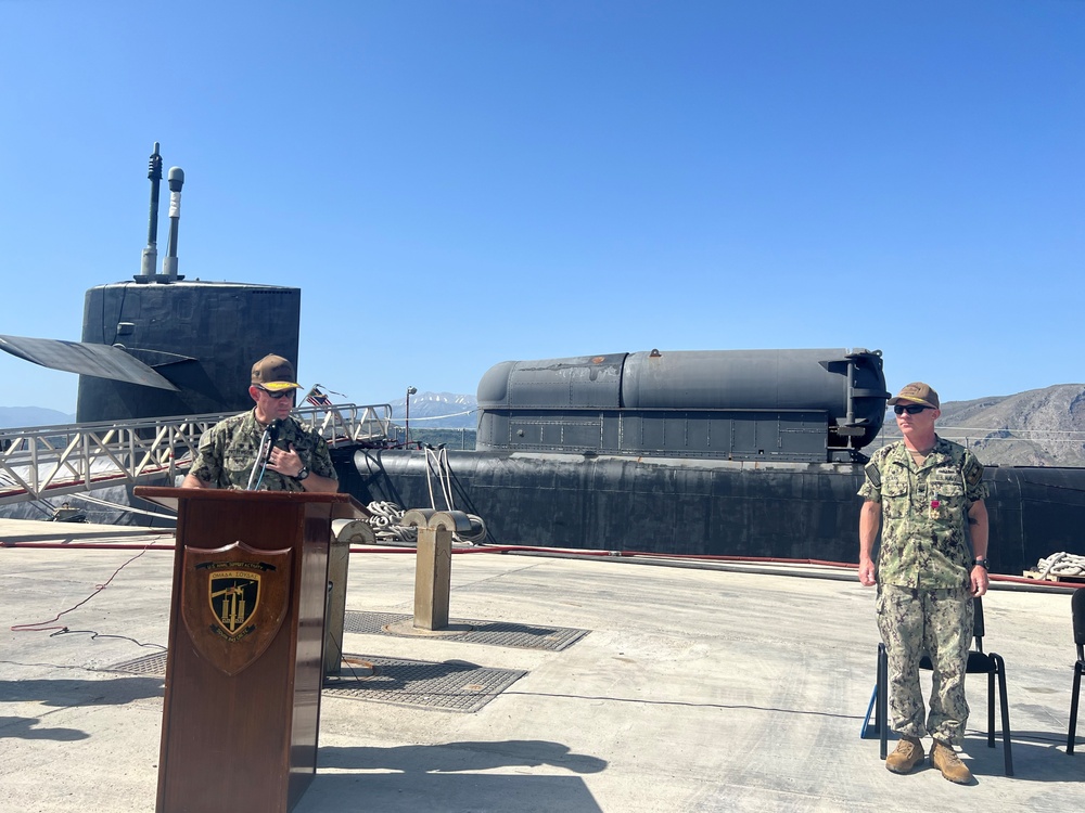 USS Georgia (SSGN 729) Blue Crew Holds Change of Command