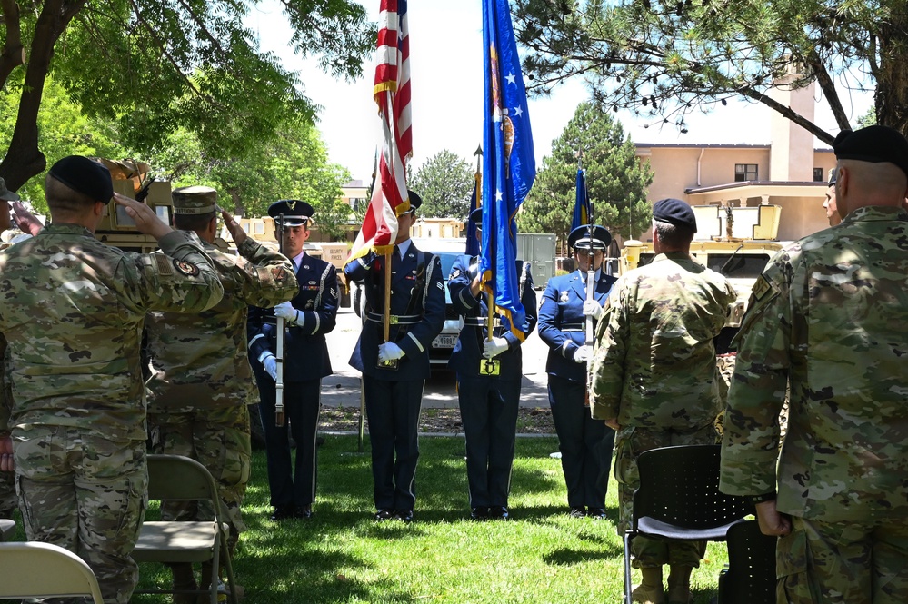 377th SFG finalizes deactivation with furling ceremony