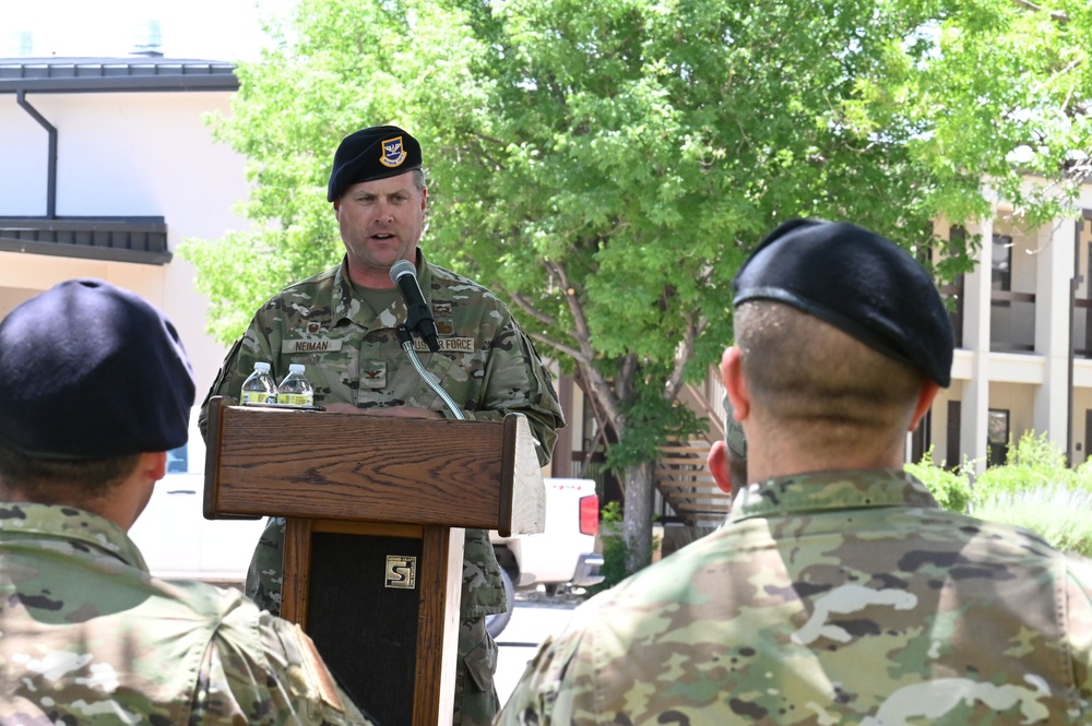 377th SFG finalizes deactivation with furling ceremony