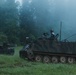 U.S. Soldiers assigned to 1-4 Infantry Regiment conduct a simulated assault in Hohenfels, Germany