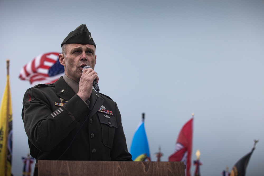 1ID Command Team Participates in D-Day Ceremony