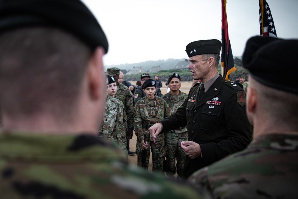 1ID Command Team Participates in D-Day Ceremony