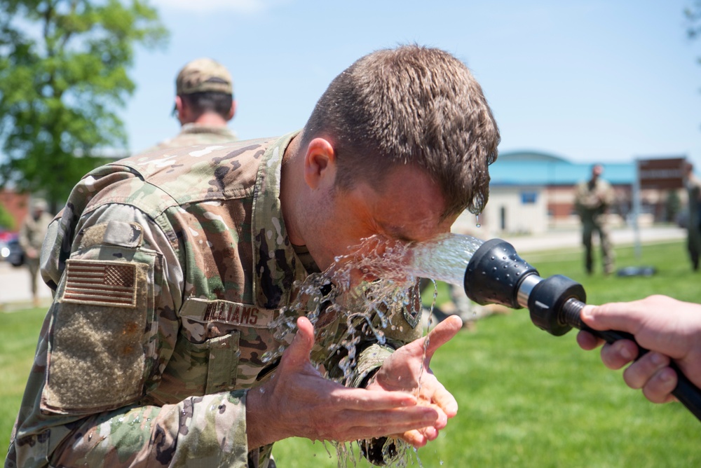 178th Security Forces OC Spray Training