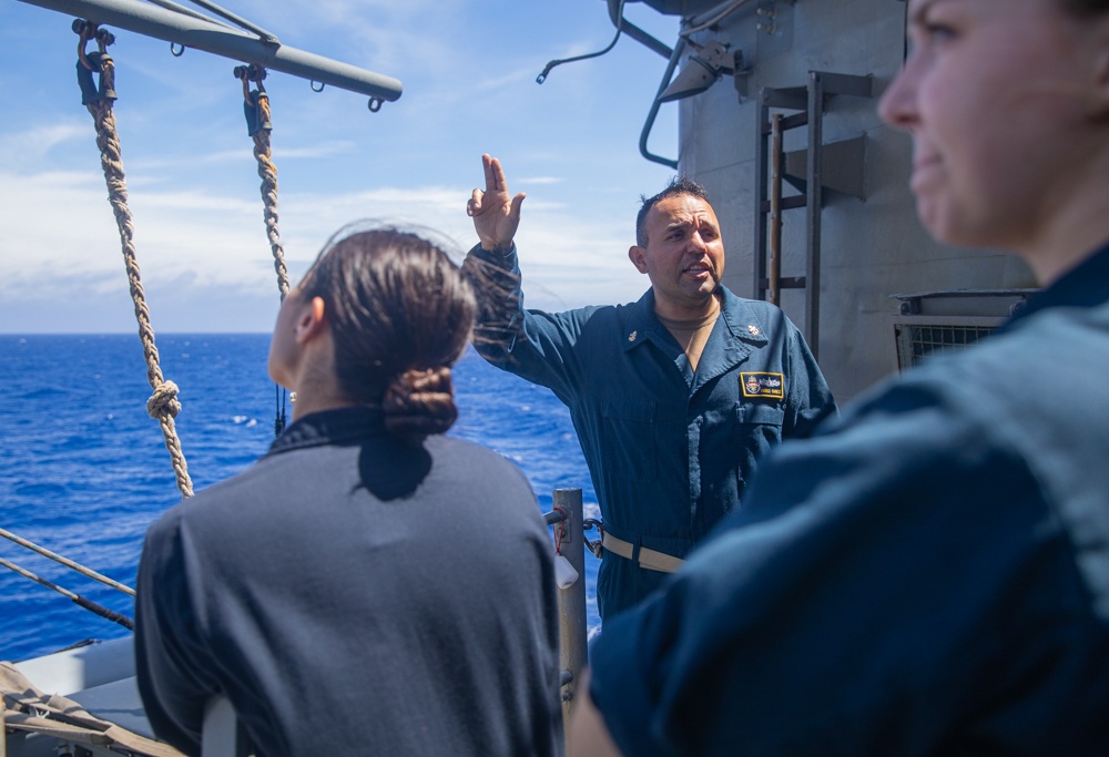 USS Antietam (CG 54) Bow, Hook, and Stem Training