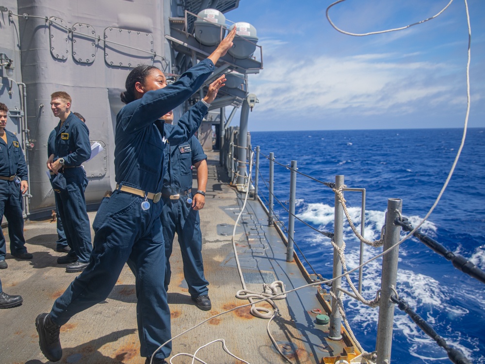 USS Antietam (CG 54) Bow, Hook, and Stem Training