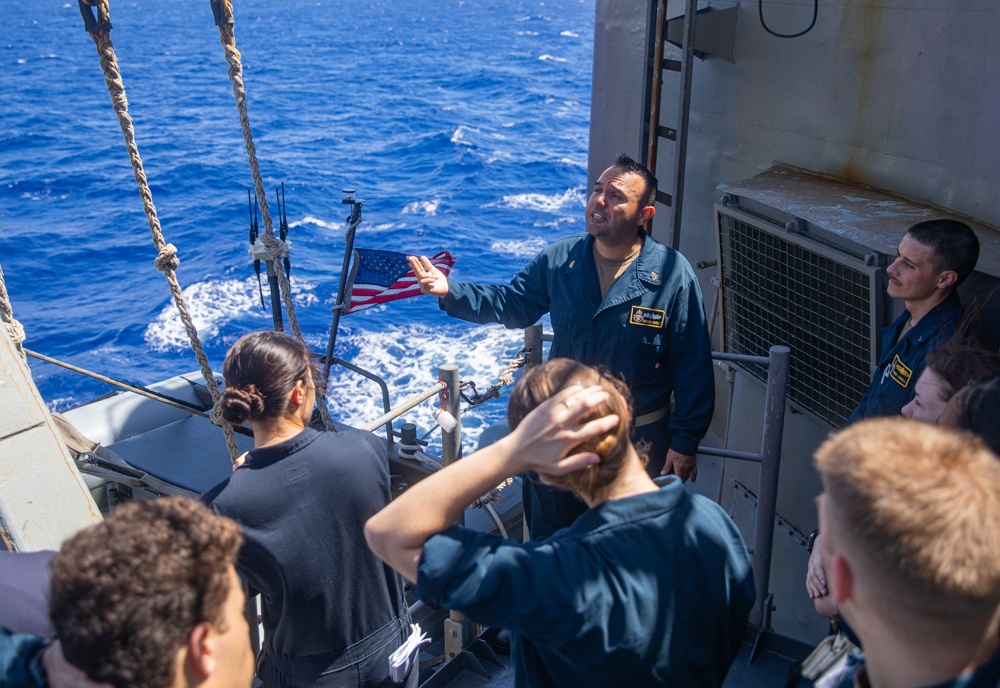 USS Antietam (CG 54) Bow, Hook, and Stem Training