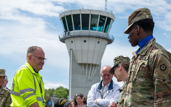 Veterans of WWII land at Normandy