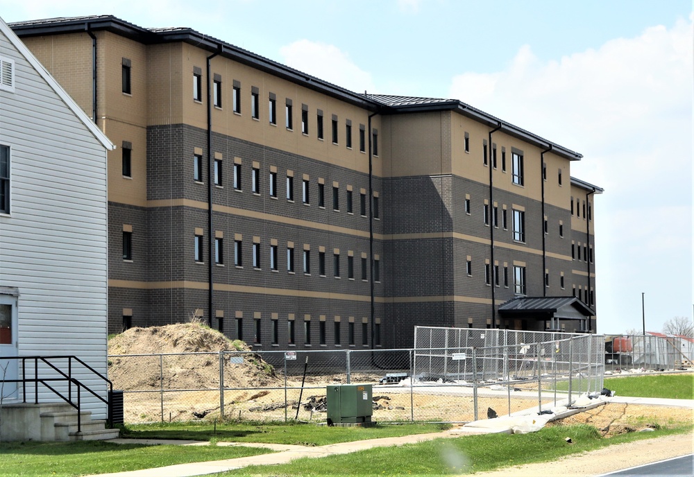 Contractor continues with steady progress on second new 4-story barracks at Fort McCoy