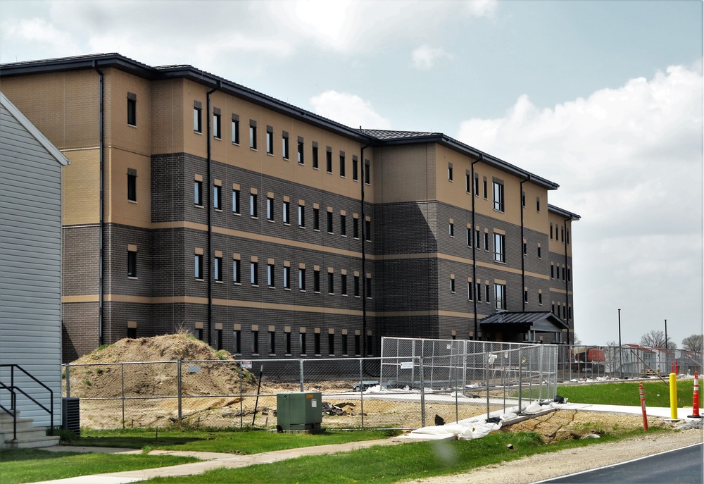 Contractor continues with steady progress on second new 4-story barracks at Fort McCoy