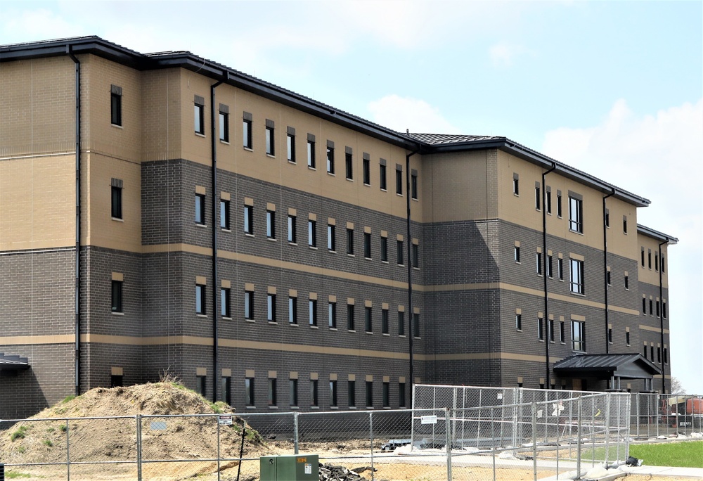 Contractor continues with steady progress on second new 4-story barracks at Fort McCoy