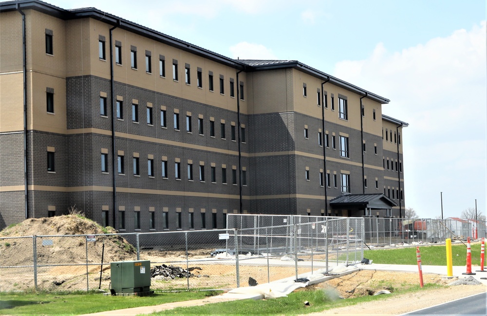 Contractor continues with steady progress on second new 4-story barracks at Fort McCoy