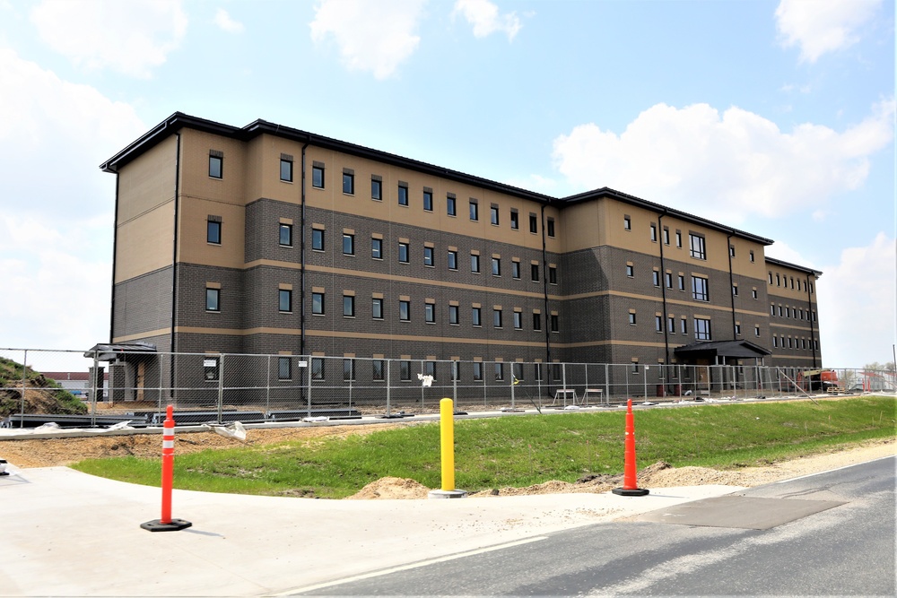 Contractor continues with steady progress on second new 4-story barracks at Fort McCoy