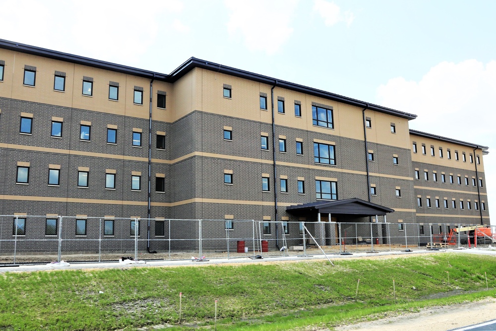 Contractor continues with steady progress on second new 4-story barracks at Fort McCoy