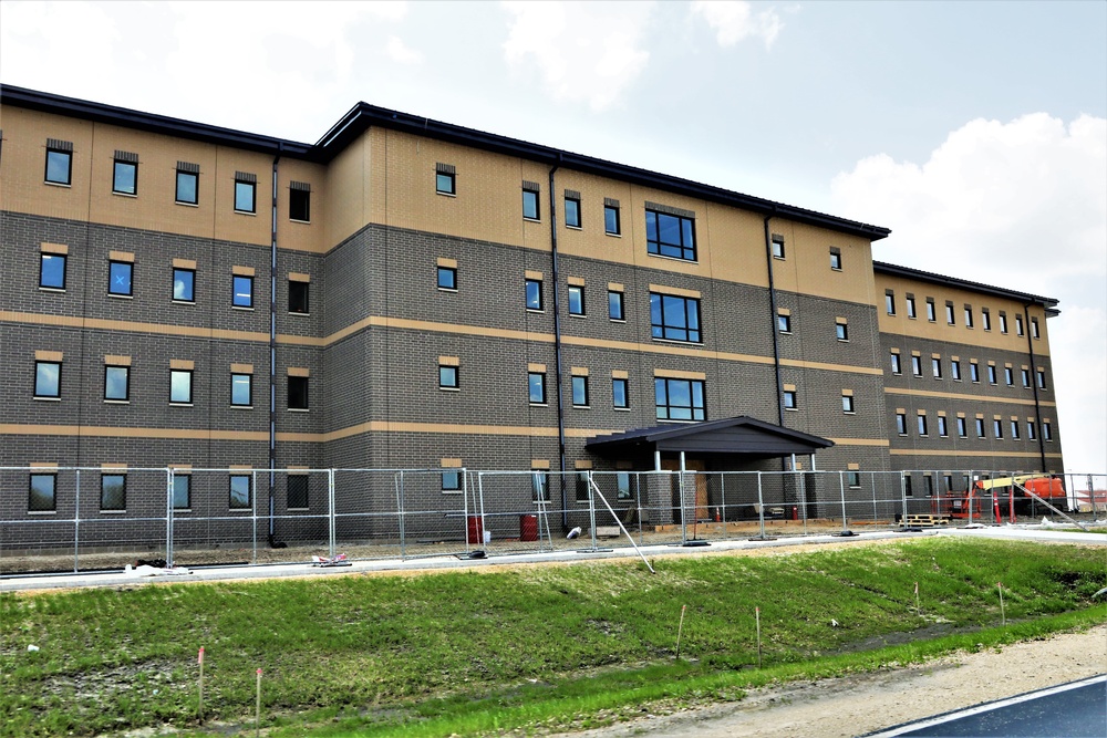 Contractor continues with steady progress on second new 4-story barracks at Fort McCoy