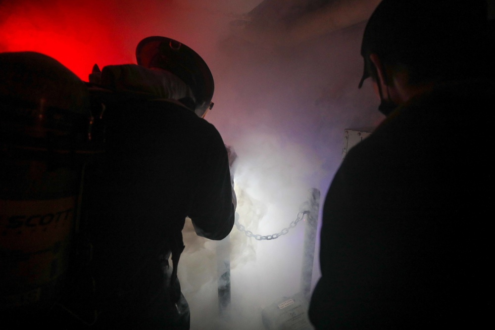 USS Cole Conducts a General Quarters drill.