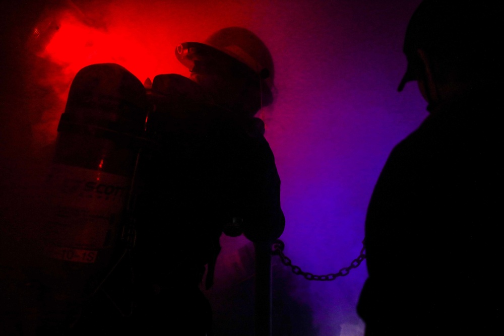 USS Cole Conducts a General Quarters drill.