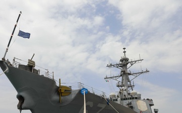 USS Cole arrives in Italy