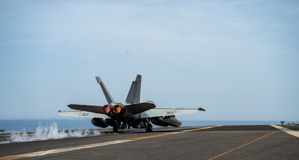 The Harry S. Truman Carrier Strike Group is on a scheduled deployment in the U.S. Naval Forces Europe area of operations, employed by U.S. Sixth Fleet to defend U.S., Allied and Partner interests.