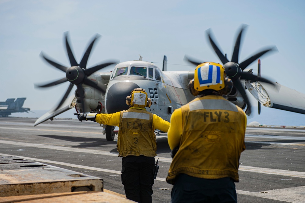 The Harry S. Truman Carrier Strike Group is on a scheduled deployment in the U.S. Naval Forces Europe area of operations, employed by U.S. Sixth Fleet to defend U.S., Allied and Partner interests.