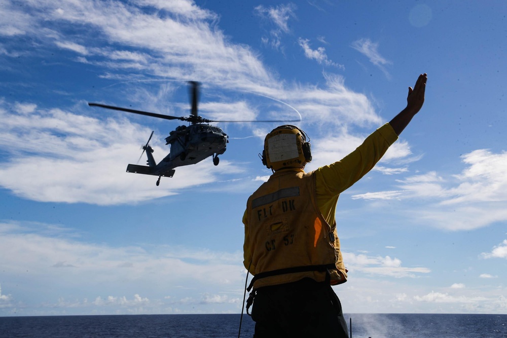 Mobile Bay conducts flight operations