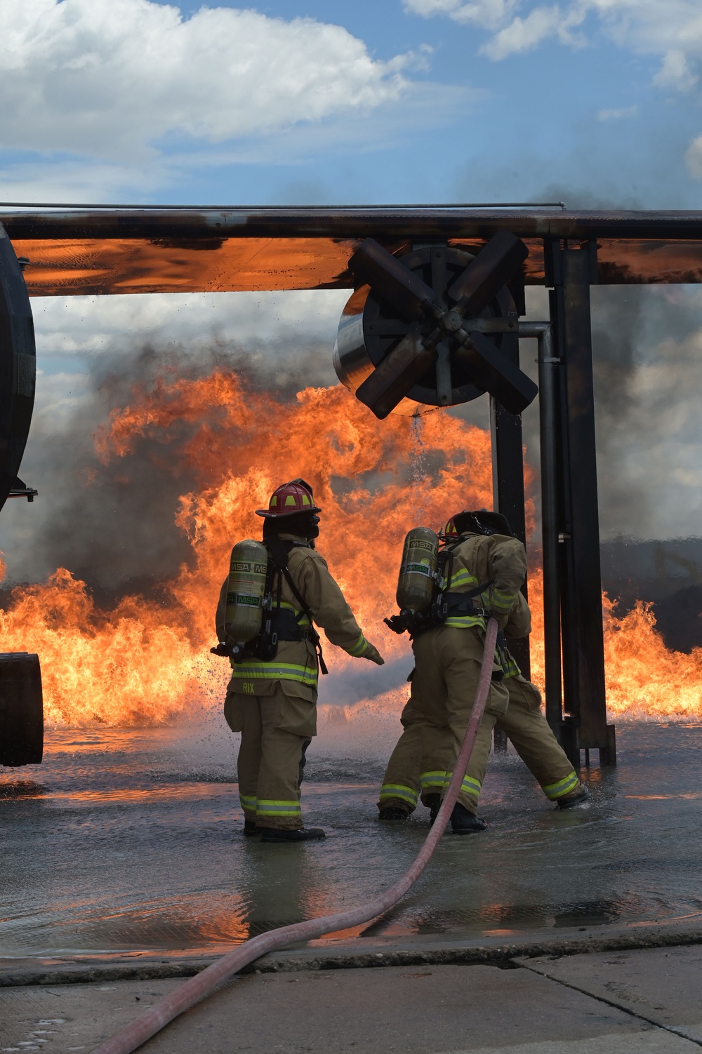 North Dakota Regional Training Site Provides Fire Fighter Training for 119th Wing