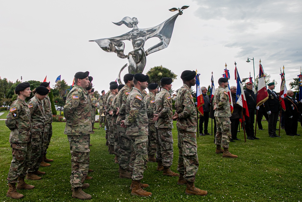 1st ID Participates in Capt. Corvette Phillipe Kieffer Commemoration Ceremony