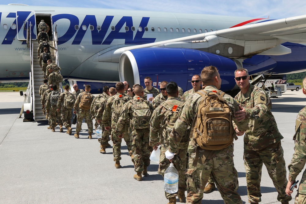 Soldiers with Pa. Guard’s 252nd Quartermaster Company leave for Middle East deployment