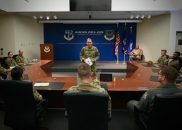 Brig. Gen. Denise Donnell visits the 174th Attack Wing