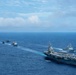 USS Ronald Reagan (CVN 76) conducts formation sailing with Carrier Strike Group 5, Republic of Korea Navy